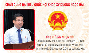 Ông Dương Ngọc Hải làm Chủ nhiệm Ủy ban Kiểm tra Thành ủy Thành phố Hồ Chí Minh