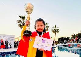 Nguyễn Vũ Bảo Châu vô địch Giải cờ Chớp U8 thế giới 2024